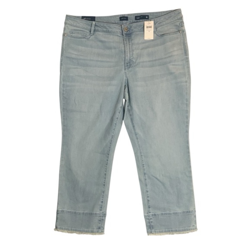 J Jill Cropped Jeans Authentic Fit Light Wash Ladies Sz 18